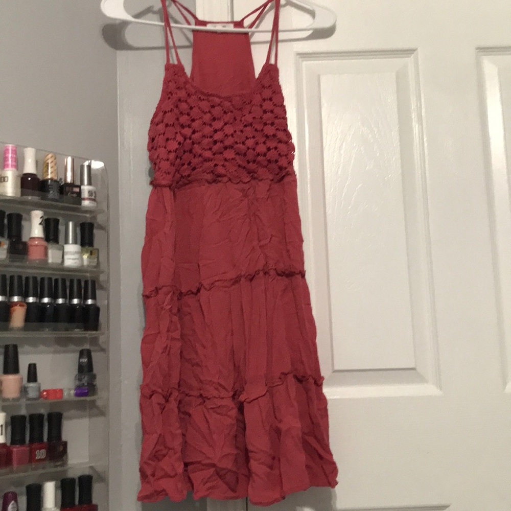 Mauve/ dark pink dress